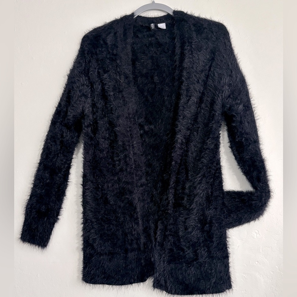*Divided faux fur lightweight cardigan S
